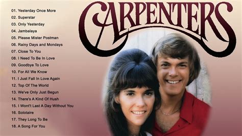 Karen Anne <b>Carpenter</b> was an American singer and drummer who formed half of the highly successful duo the <b>Carpenters</b> with her older brother Richard. . Carpenters on youtube